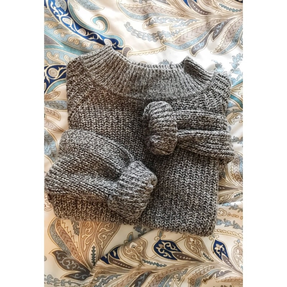 Grey Knit a Sweater